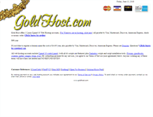 Tablet Screenshot of goldhost.com